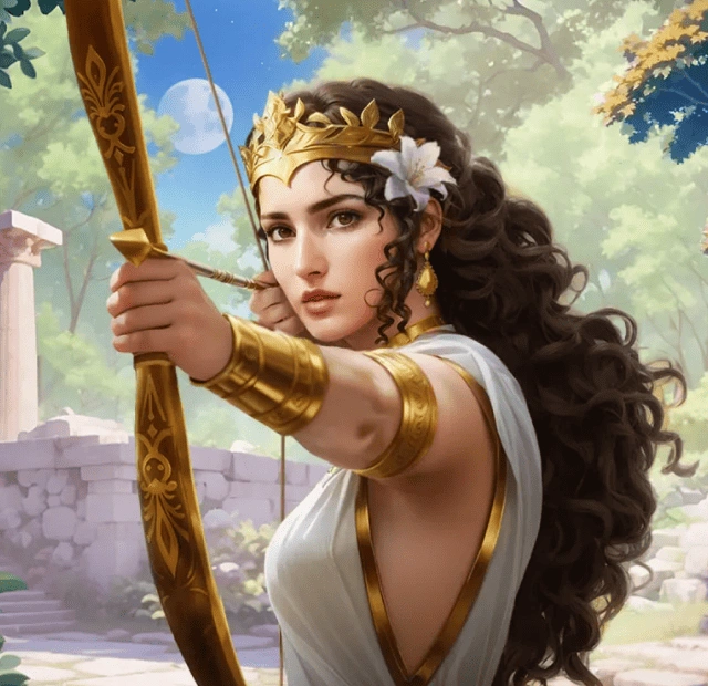 Fantasy archer character representing premium slot games on the Cazeus Casino games page, showcasing RNG-certified online slots and Megaways titles